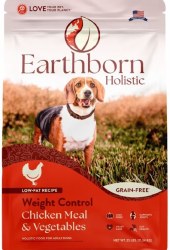 Earthborn Holistic Weight Control Grain Free Natural, Dry Dog Food, 25lb