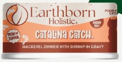 Earthborn Holistic Catalina Catch Recipe with Shrimp and Mackerel Grain Free Canned, Wet Cat Food, 3oz