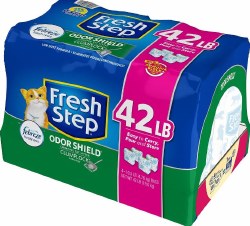 Fresh Step Odor Shield Scented Clumping Cat Litter with Febreze 42lb