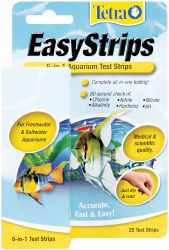 Tetra EasyStrips, 6-in-1 Aquarium Test Strips, 25 pack