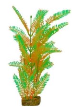 GloFish Multi Color Aquarium Plant, Green/Orange, Large