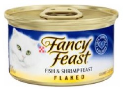 Purina Fancy Feast Flaked Fish and Shrimp, Wet Cat Food, 3oz