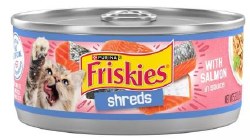 Purina Friskies Shredded Salmon, Wet Cat Food, 5.5oz