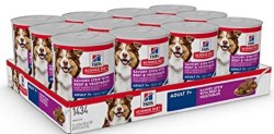 Hills Science Diet Adult 7yr Formula Savory Stew with Beef and Vegetables Recipe Canned, Wet Dog Food, Case of 12, 12.8oz