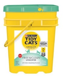 Purina Tidy Cats Free & Clean Unscented, Cat Litter, 35lb