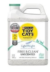 Purina Tidy Cats Free & Clean Unscented Light, Cat Litter, 8.5lb