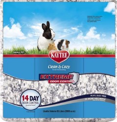 Kaytee Clean and Cozy Extreme Odor Control Small Animal Bedding, Gray, 65L