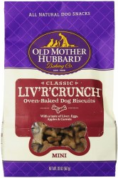 Old Mother Hubbard Classic Liv'R'Crunch Biscuits Mini Baked Dog Treats, Dog Biscuits, 20oz