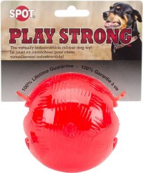 Spot Play Strong Rubber Ball, Red, 3.75 inch, Large