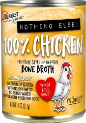 Against the Grain One Ingredient 100  Chicken Formula Canned Wet Dog Food Case of 12, 11oz Cans