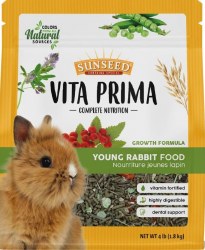 Sunseed Vita Prima Complete Nutrition Young Rabbit Food 4lb