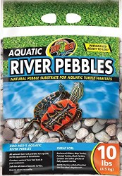 ZooMedLab Aquatic River Pebble Substrate for Aquatic Turtles 10lb