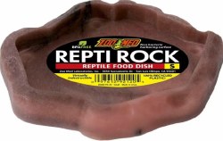 ZooMedLab Repti Rock Food Dish for Reptiles, Small
