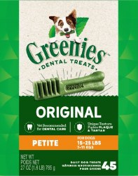 Greenies DentalOrgPetite 45Ct