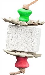 A&ECage Nibbles Pumice Marshmallow Small Animal Chew, Large