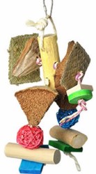 A&ECage Java Wood Chunky Monster Toy, Small