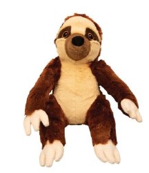 Snugarooz Sasha The Brown Sloth Plush Dog Toy