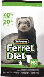 Zupreem Premium Diet Ferret Food, 4lb