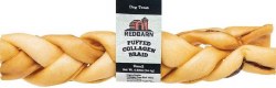 RedBarn Puffed Collagen Braid, Dog Natural Bones, 6in