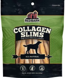 RedBarn Naturals Collagen Slims, Dog Natural Bones, 10oz, 10 Pack