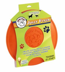Jolly Pets Flyer Dog Toy, Orange, Large, 9.5