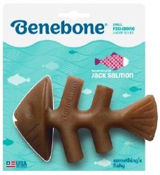 Benebone Chew Good Fish Bone with Real Jack Salmon Small