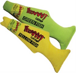 Yeowww! Fish, Cat Toy, Green