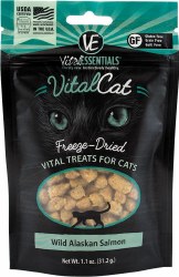 Vital Essentials Freeze Dried Wild Alaskan Salmon Cat Treats 1.1oz