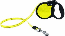 Alcott Adventure Retractable Leash, Safety Yellow, 16', up to 65lb