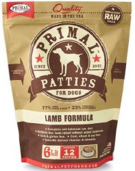 Primal Raw Lamb Patties 6lbs