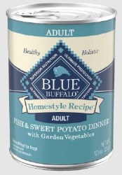 Blue Buffalo Homestyle Recipe Fish Dinner with Garden Vegetables Canned, Wet Dog Food, 12.5oz