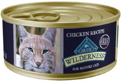 Blue Buffalo Wilderness Chicken Recipe Grain Free Canned, Wet Cat Food, Case of 24, 5.5oz Cans