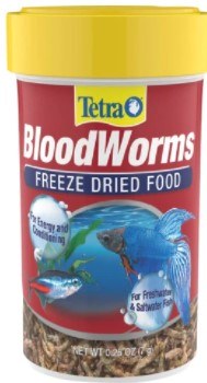 Tetra Freeze Dried Bloodworms Fish Food .24oz