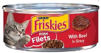 Purina Friskies Prime Filet Beef, Wet Cat Food, 5.5oz