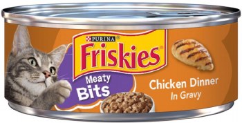 Purina Friskies Meaty Bits and Chicken, Wet Cat Food, 5.5oz