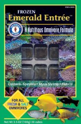 San Francisco Frozen Emerald Entree for all fresh and salt water omnivores 30 cubes 3.5oz