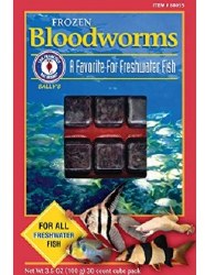 Frozen Bloodworms for all Freshwater Fish 30 cubes 3.5oz