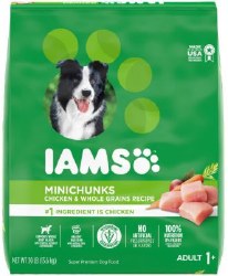 IAMS Adult Formula Chicken Minichunks Recipe, Dry Dog Food, 30lb