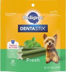 Pedigree Dentastix Fresh Toy Small Dog Treats 21 Pack