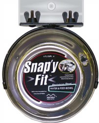 Midwest Snapy Fit Stainless Steel, Dog Bowls,1 Qt