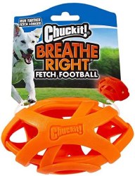 ChuckIt Breathe Right Football, Multicolor, Dog Toy