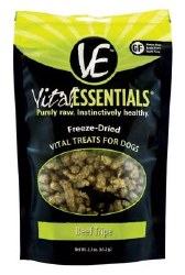 Vital Essentials Freeze Dried Beef Tripe Dog Treats 2.3oz