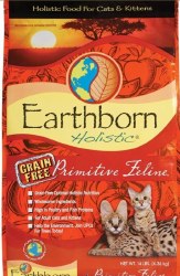 Earthborn Holistic Primitive Feline Grain Free Natural Dry Cat and Kitten Food 14lb