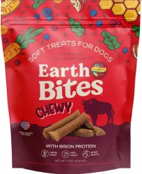 Holistic Eathbites Grain Free Bison Bites, Dog Treats, 7oz