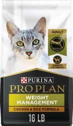 Purina Pro Plan Adult Weight Management Formula Chicken and Rice Recipe Dry Cat Food 16 lbs