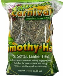FMBrowns Tropical Carnival Timothy Hay Small Animal Food 24oz