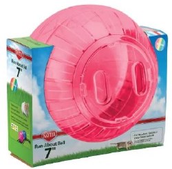 Kaytee Run About Ball, Assorted Colors, Regular, 7"