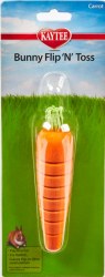 Kaytee Bunny Flip n Toss Carrot Small Animal Toy