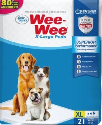 Four Paws Wee Wee Pads, 28x34 inch, 21 Pack