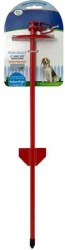 Four Paws Roam About Tie Out Stake, Red, 21 inch